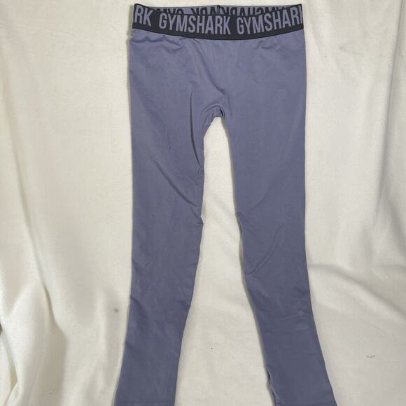 Gymshark Leggings Women's Size S Gray/ Black, Stretch Athletic Workout Gym EUC - Picture 1 of 4